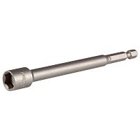 Головка для шуруповерта шестигранная 1/4", 10 мм, L = 150 мм, магнитная KING TONY 7611510M