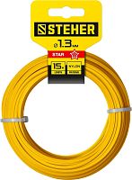 75010-1.3  Леска для триммера ЗВЕЗДА 1.3 мм 15 м STEHER
