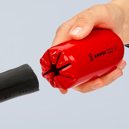 986660 KNIPEX Колпачок защитный самофиксирующийся для кабелей VDE, внутренний d 60 мм, длина 140 мм фото 2