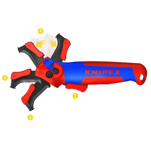 Нож для удаления изоляции складной KNIPEX KN-1650145SB фото 4