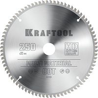 36953-250-32 Kraftool Multi Material, 250 х 32 мм, 80Т, Пильный диск по алюминию