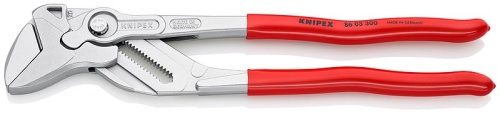 KN-8603300SB KNIPEX  Клещи переставные-гаечный ключ, зев 68 мм, длина 300 мм, хром, обливные ручки, SB