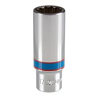 323017M KING TONY Головка торцевая глубокая двенадцатигранная 3/8", 17 мм