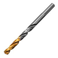 Сверло спиральное по металлу 6 x 93 мм, Р6М5, Golden Tip  Denzel 718235