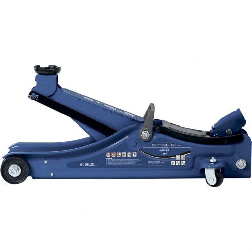 Домкрат гидравлический подкатной, 2 тонны Low Profile, 80-380 мм. STELS 51129