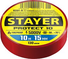 12291-R_z01  STAYER Protect-10 красная изолента ПВХ, 10м х 15мм
