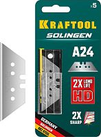 09625-S5_z02 KRAFTOOL  SOLINGEN А24 лезвия трапециевидные, 5 шт