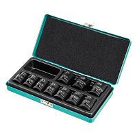 13997 Набор шестигранных ударных торцевых головок 1/2" 10-24 мм 10шт STELS
