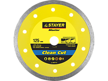 Сплошные отрезные алмазные круги CLEAN CUT, серия MASTER Stayer 36675-115