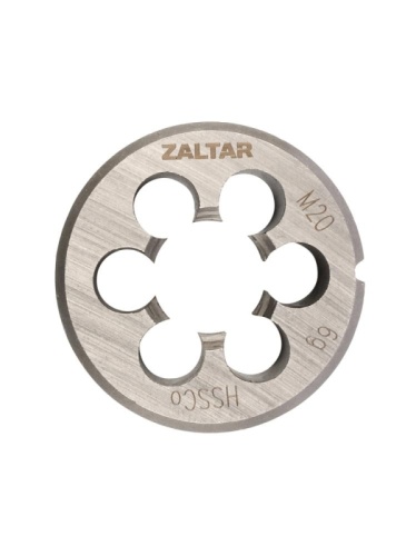 Плашка круглая резьбонарезная HSS-E, DIN 223 B (DIN EN 22568), M20 x 2.5, 45 x 18 ZALTAR ZA-03811 Плашка круглая резьбонарезная HSS-E, DIN 223 B (DIN EN 22568), M20 x 2.5, 45 x 18 ZALTAR ZA-03811