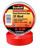 3M 7000031668 (80611211568) Scotch 35 Изоляционная лента, красная, высшего класса, 19мм х 20м x 0.18мм
