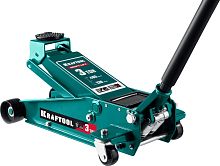 43450-3_z01  KRAFTOOL KRAFT-LIFT 3т 130-485мм подкатной домкрат с быстрым подъемом для СТО
