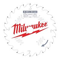 4932471305 MILWAUKEE  Пильный диск для циркулярной пилы по дереву 235x30x2,4x24 скошенные зубья (замена для 4932451725)