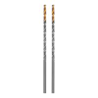 Сверло спиральное по металлу 3,5 х 112 мм, Р6М5, Golden Tip, удлиненное, 2шт. Denzel 718248