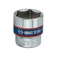 333524M KING TONY Головка торцевая стандартная шестигранная 3/8", 24 мм
