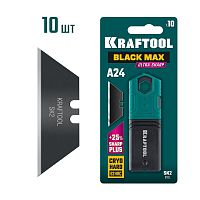 09624-S10 KRAFTOOL  BlackMax-A24, 10 шт, трапециевидные лезвия
