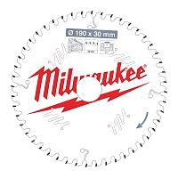 4932471380 MILWAUKEE  Пильный диск для циркулярной пилы по дереву 190x30x2,1x48 скошенные зубья (замена для 4932256388)
