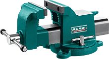 32701-100  Стальные слесарные тиски KRAFTOOL STEEL, 100 мм