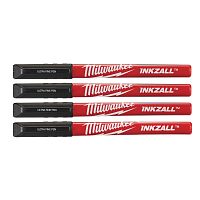 48223164 MILWAUKEE  Ручки INKZALL Fine Tip Черные (4шт)