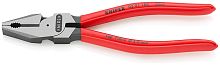 0201180SB KNIPEX Плоскогубцы комбинированные особой мощности, 180 мм, фосфатированные, обливные ручки, SB