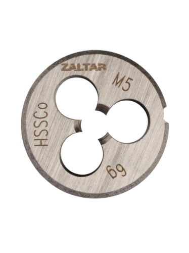 Плашка круглая резьбонарезная HSS-E, DIN 223 B (DIN EN 22568), M5 x 0.8, 20 x 7 ZALTAR ZA-03803 Плашка круглая резьбонарезная HSS-E, DIN 223 B (DIN EN 22568), M5 x 0.8, 20 x 7 ZALTAR ZA-03803