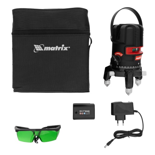 Лазерный уровень ML 06 Green, 30 м, 520 нм, аккумулятор Li 2800 мАч, резьба 5/8" Matrix 35067 фото 2