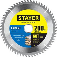3682-200-32-60_z01 STAYER  Expert, 200 x 32/30 мм, 60Т, точный рез, пильный диск по дереву