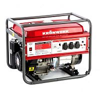 94689 Генератор бензиновый LK 6500,5,5 кВт, 220В, бак 25 л, ручной старт KRONWERK