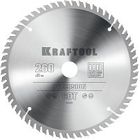 36952-260-30 KRAFTOOL  Precision, 260 х 30 мм, 60Т, пильный диск по дереву
