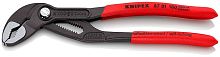 8701180SB KNIPEX COBRAR клещи переставные, зев 42 мм, длина 180 мм, фосфатированные, обливные ручки, SB