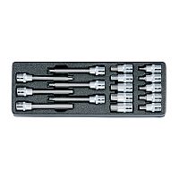 Набор насадок 1/2" шестигранных в ложементе 16 предметов HONITON IK-SKB4001606