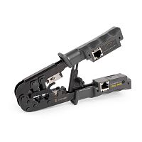 Кримпер многофункциональный с 2 встроенными модулями для обжима RJ-45, RJ-12, RJ-11 КВТ 89229