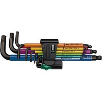 Набор Г-образных ключей WERA 950/9 Hex-Plus Multicolour 1 SB WE-073593