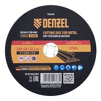 743543 Круг отрезной по металлу, 230 х 2,0 х 22,2 мм, A36QBF DENZEL