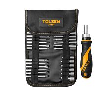 TT20186 TOLSEN Набор вставок (бит) 1/4", PH, PZ, Hex, Torx, Slotted, 26 предметов