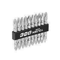 TT20360 TOLSEN Набор вставок (бит) торцевых 1/4", PH2 х PH2, 65 мм, двухсторонних, 10 предметов