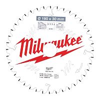 4932471314 MILWAUKEE  Пильный диск для торцовочной пилы по дереву 190x30x2,4x40 скошенные зубья отрицат. угол (замена для 4932459544)