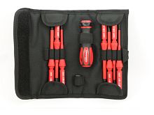 Отвертка диэлектрическая со сменными стержнями Jonnesway DV15109S
