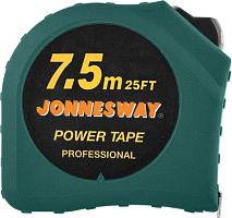 MT0303 Рулетка в обрезиненном корпусе, 7.5 м Jonnesway