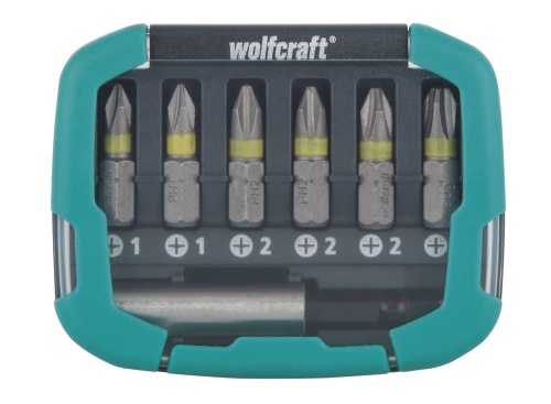 1 коробка с насадками из 7 частей wolfcraft 2979000 фото 6