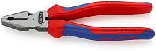 KN-0202180SB KNIPEX  Плоскогубцы комбинированные особой мощности, 180 мм, фосфатированные, 2-комп ручки, SB