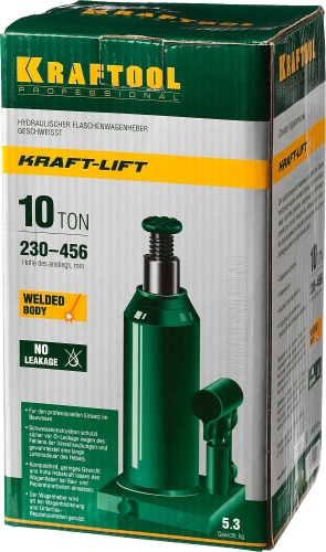 Домкрат гидравлический бутылочный сварной KRAFTOOL PRO 43462-10_z01 фото 2 Домкрат гидравлический бутылочный сварной KRAFTOOL PRO 43462-10_z01 фото 2