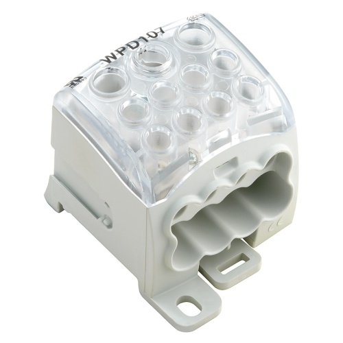 Распределительный блок Weidmuller WPD 107 1X95/2X35+8X25 GY 1562220000 Распределительный блок Weidmuller WPD 107 1X95/2X35+8X25 GY 1562220000