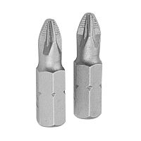 TT20217 TOLSEN Набор вставок (бит) торцевых 1/4", Pozidriv, PZ1, 25 мм, 2 предмета
