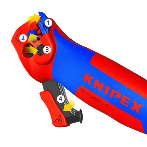 Нож для удаления изоляции складной KNIPEX KN-1650145SB фото 3