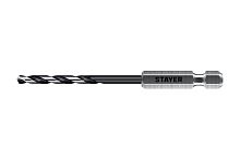29603-3.5 STAYER  НЕХ-1/4", d 3.5 х 93 мм, сверло по металлу для винтовертов и шуруповертов IMPACT READY