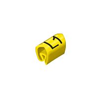 0252711728 WEIDMULLER  Маркировка WPA 1-6 символ "L1" для провода 1,5-4,0 мм.кв. цвет желтый