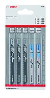 2608667855 BOSCH  5 ЛОБЗИКОВЫХ ПИЛОК 2хU111C, U111D, 2xU118A