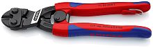 KN-7132200TBK KNIPEX  CoBolt болторез компактный, пружина, с выемкой на кромках, 200 мм, 2-комп ручки, проушина для страховки, BK