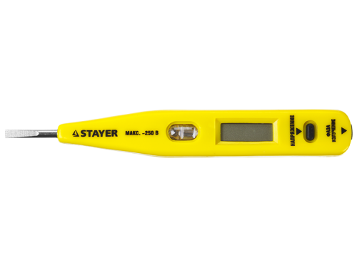 Тестер напряжения со световым индикатором, серия "MASTER" Stayer 45290 фото 3 Тестер напряжения со световым индикатором, серия "MASTER" Stayer 45290 фото 3